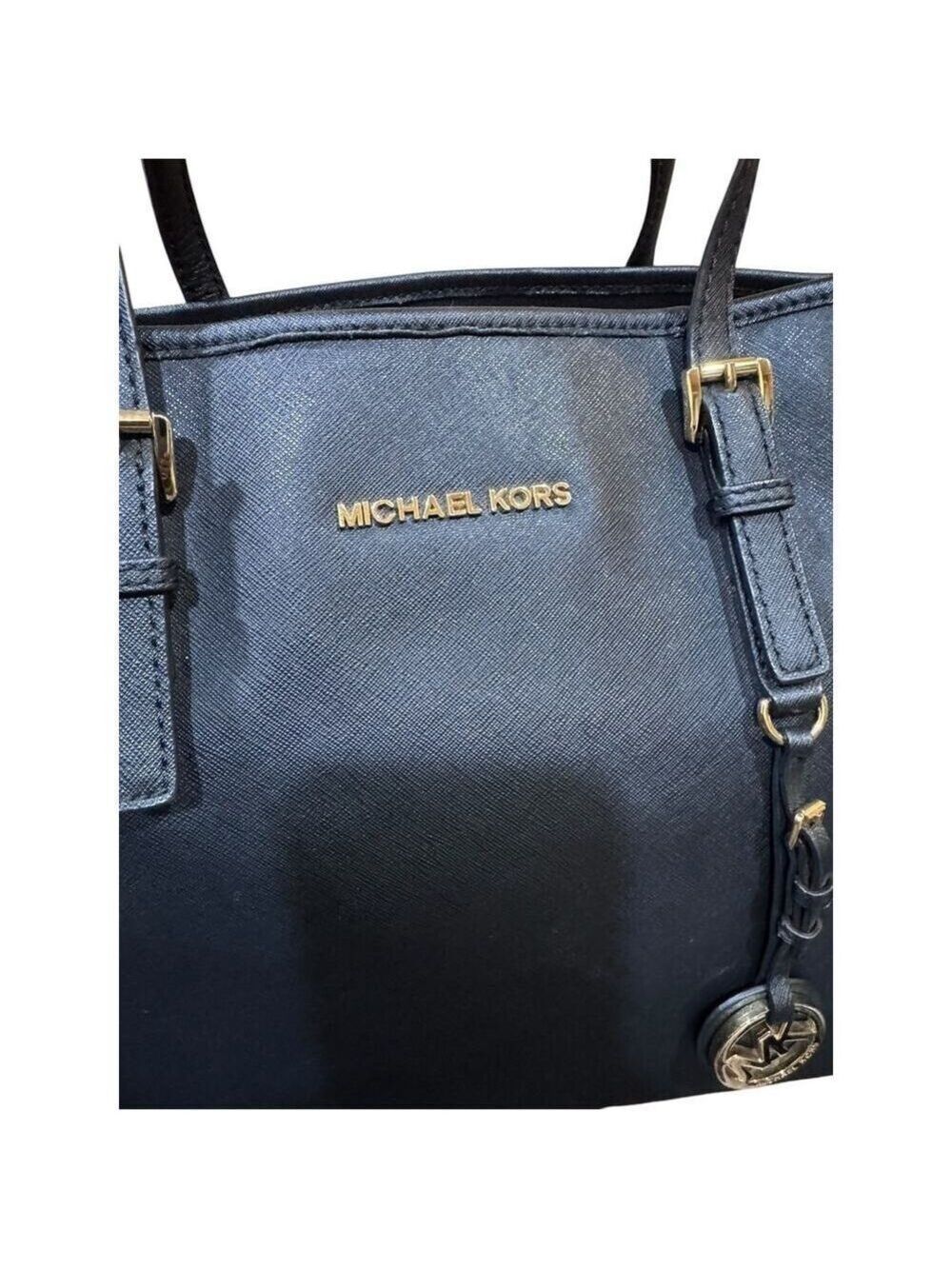 Michael Kors Black Saffiano Tote with Gold Hardware - Picture 8 of 16